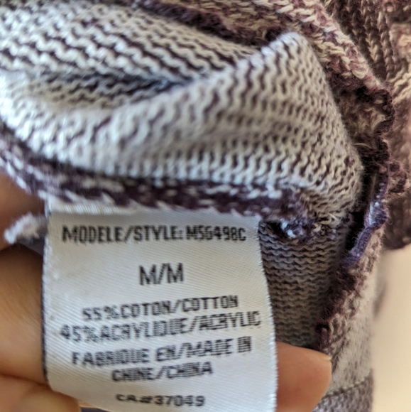 Marie-Claire Purple Patchwork Asymmetrical Sweater - Picture 3 of 7